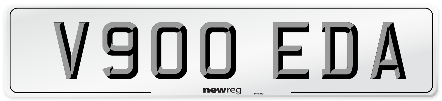 V900 EDA Number Plate from New Reg